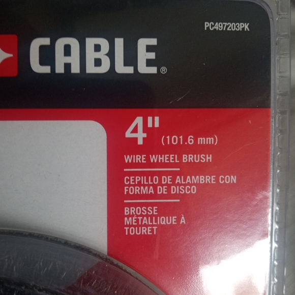 Porter Cable  4" Wire Wheel Brush 3-Pack  PC497203PK NEW SEALED - Picture 4 of 8